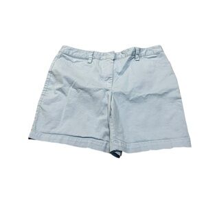 LANDS’ END blue mid rise shorts
